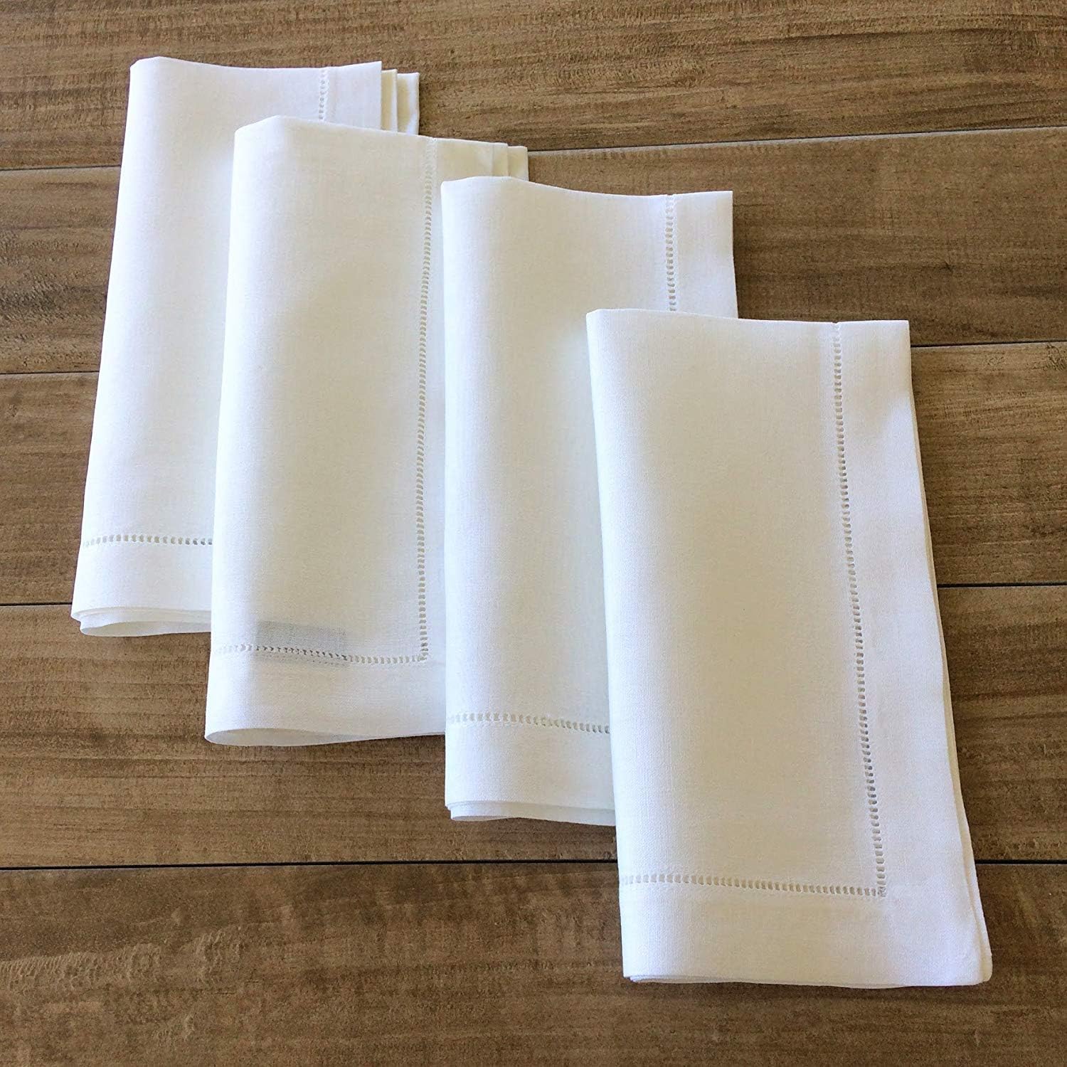 Large Hemstitch Linen Dinner Napkin