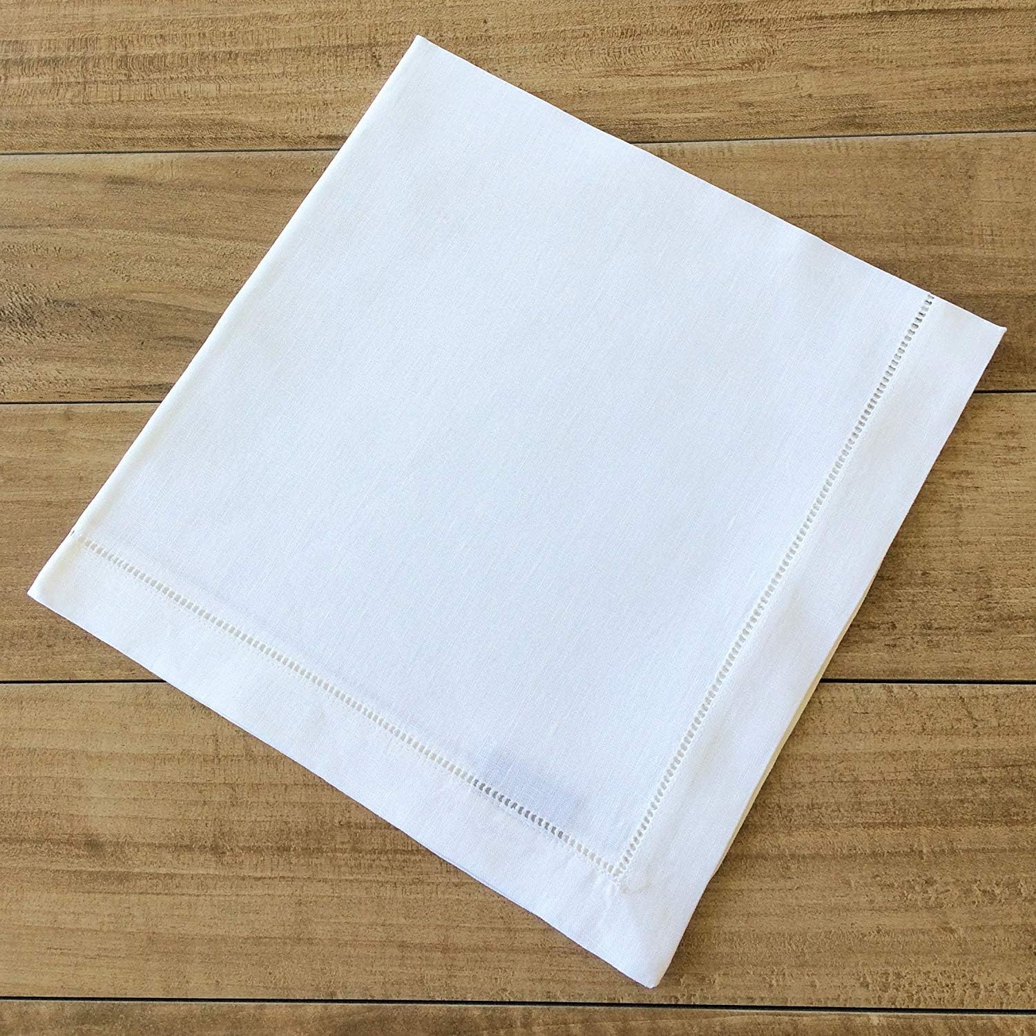 Large Hemstitch Linen Dinner Napkin