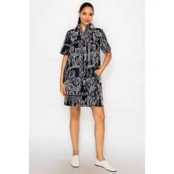 Selene's Stitch Shirt Dress