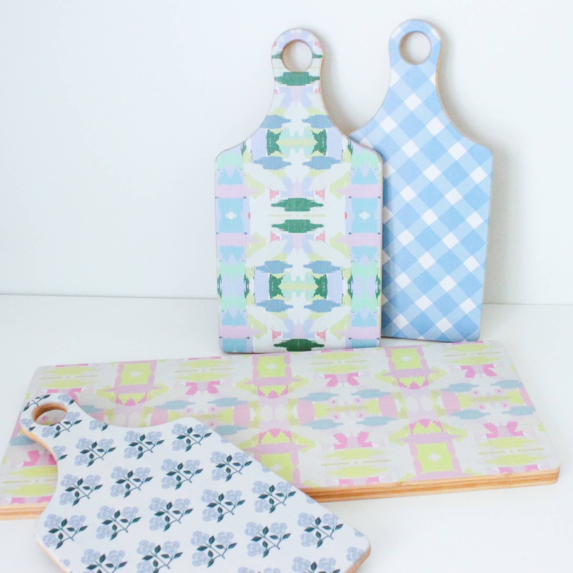 Charcuterie Serving Board w/Handle - Betsy: Blue