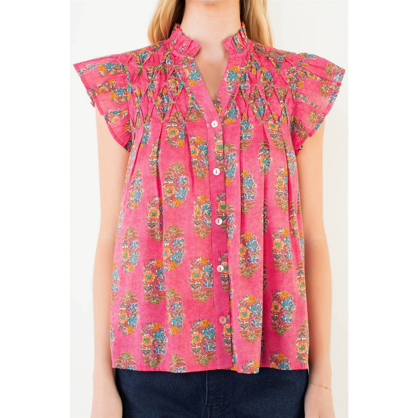 Lizzie Flutter Sleeve Blouse