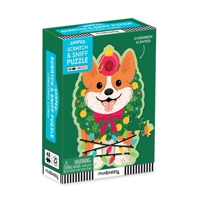 Christmas Corgi Scratch & Sniff Puzzle