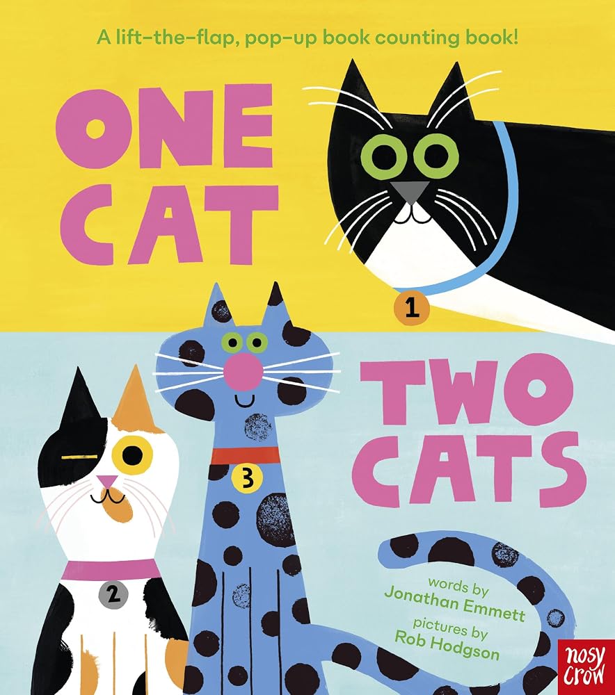 One Cat, Two Cats: A lift-the-flap, pop-up book with 20 cats to count! cover image