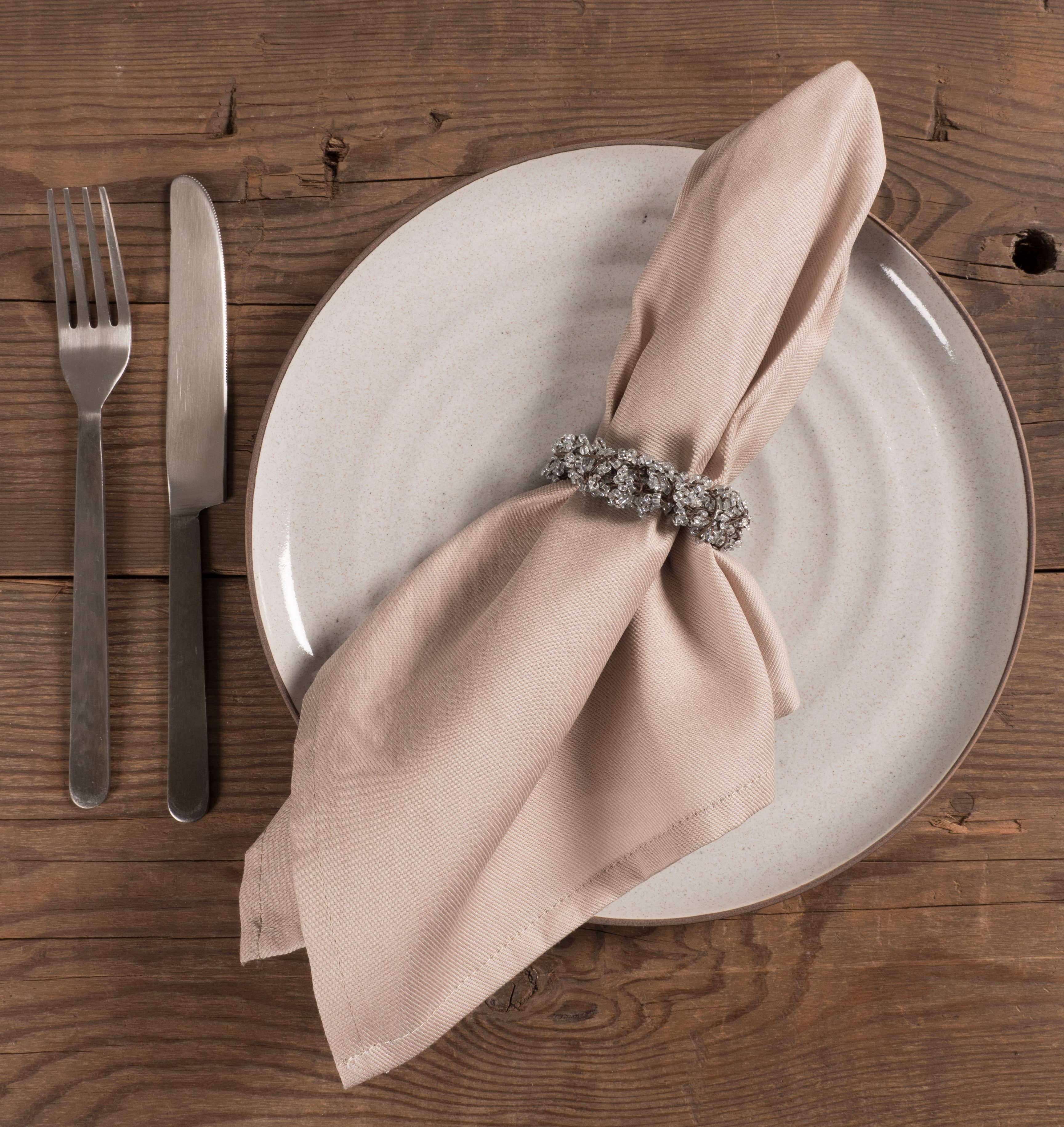 Large Solid Dinner Napkins