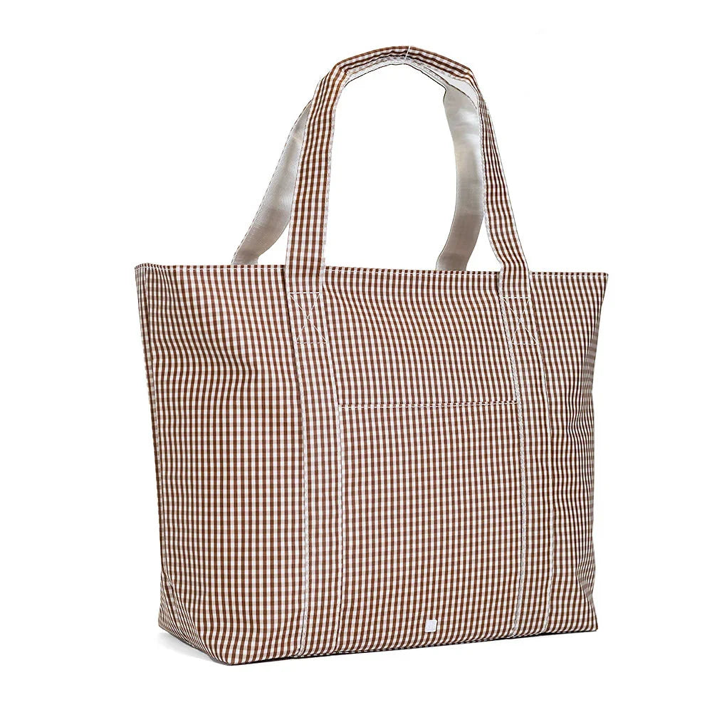 JUMBO TOTE - GINGHAM COCO
