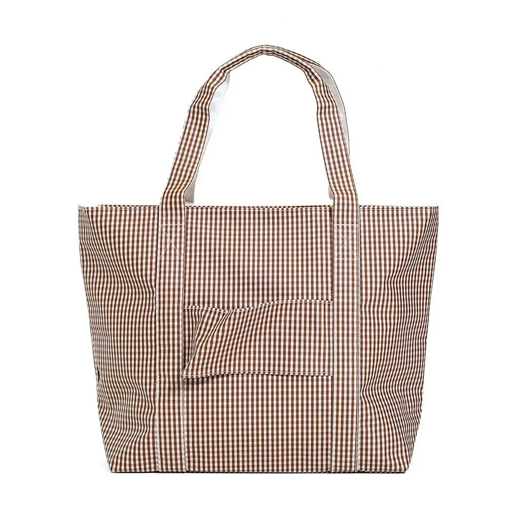 JUMBO TOTE - GINGHAM COCO