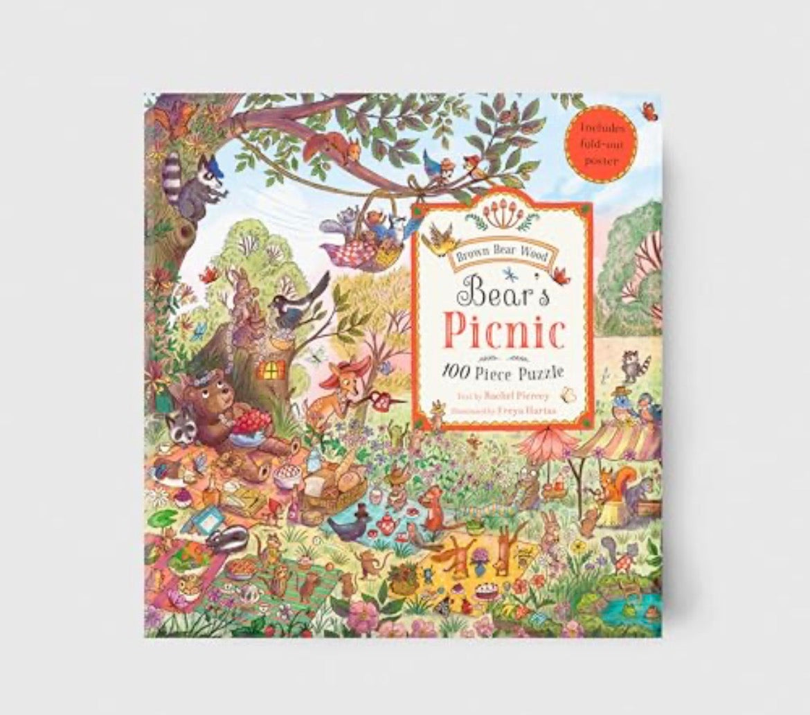 Bear’s Picnic 100 Piece Puzzle (Brown Bear Wood)