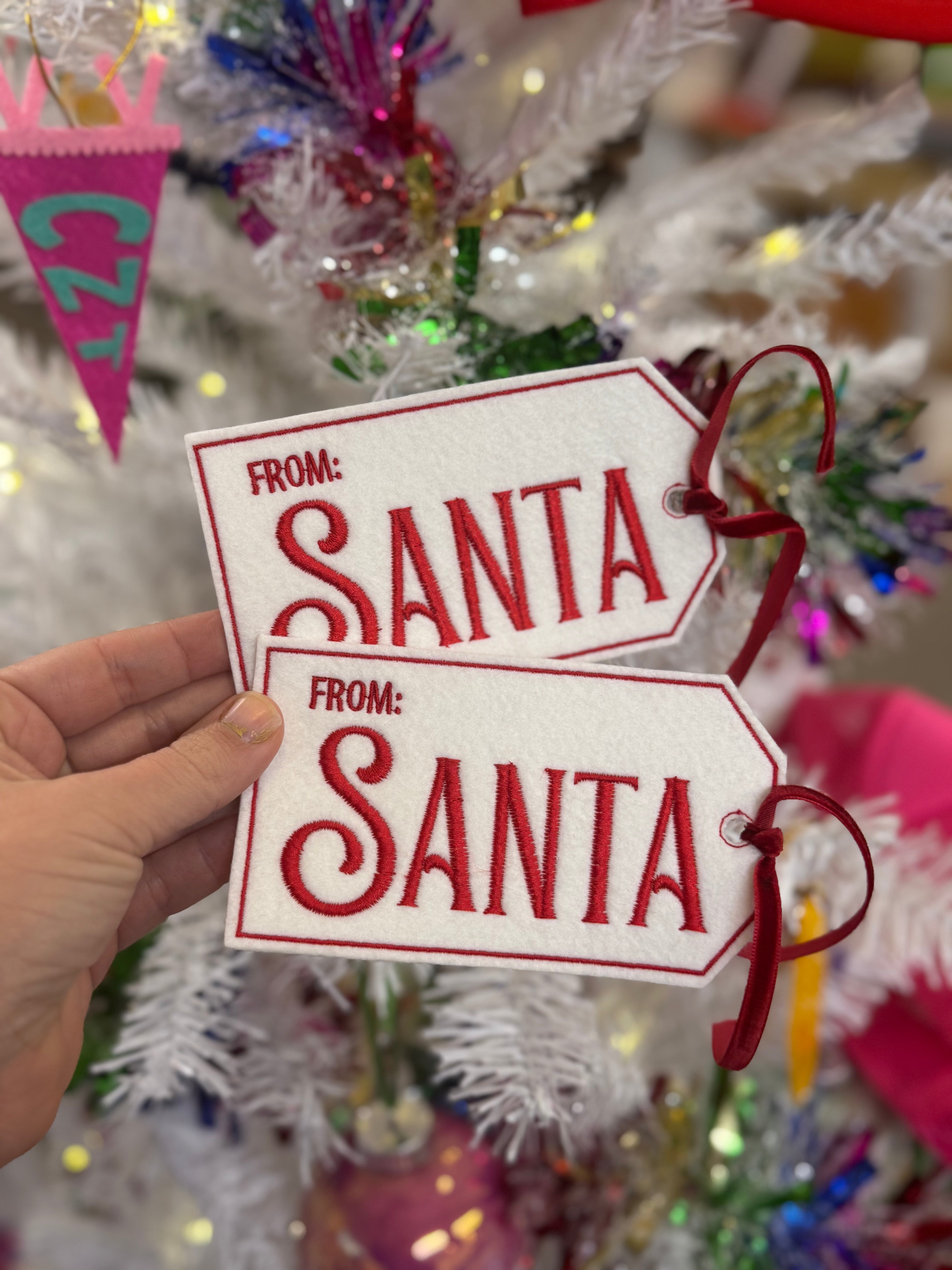 From Santa Reusable Gift Tag