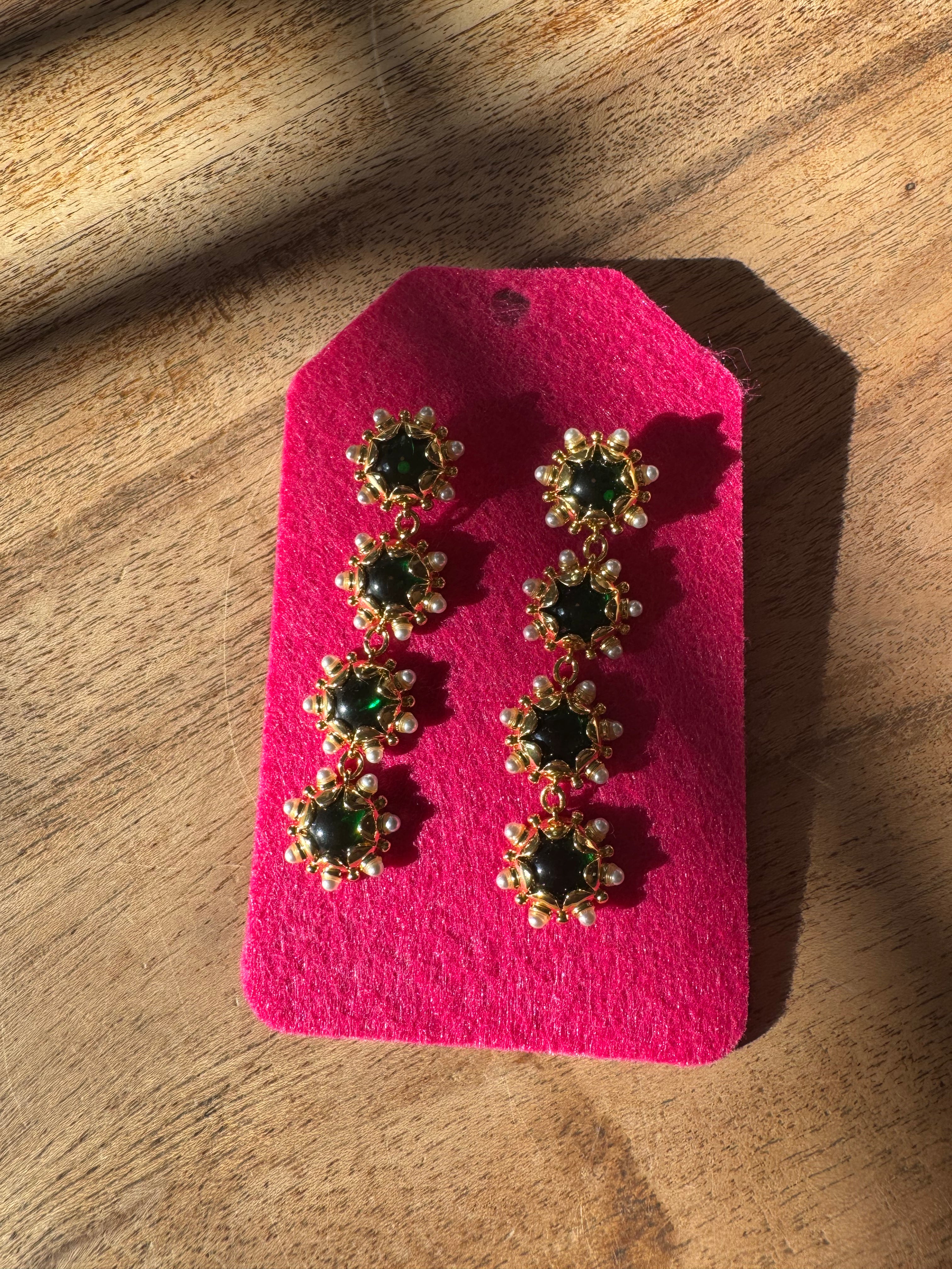 The Emerald Soirée Earrings