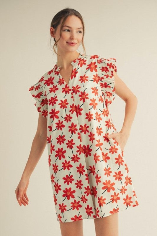 The Flower a Day Mini Dress