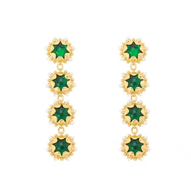 The Emerald Soirée Earrings