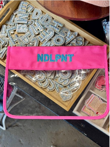 NDLPNT Colorful Clear Zip Pouch