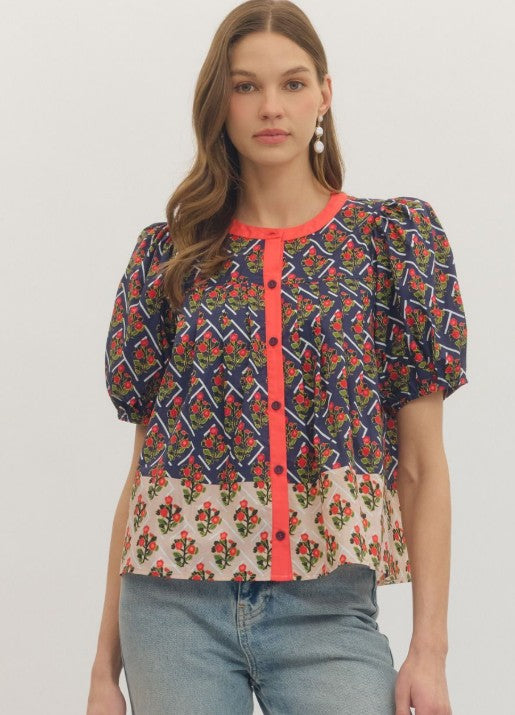 Garden Patchwork Blouse
