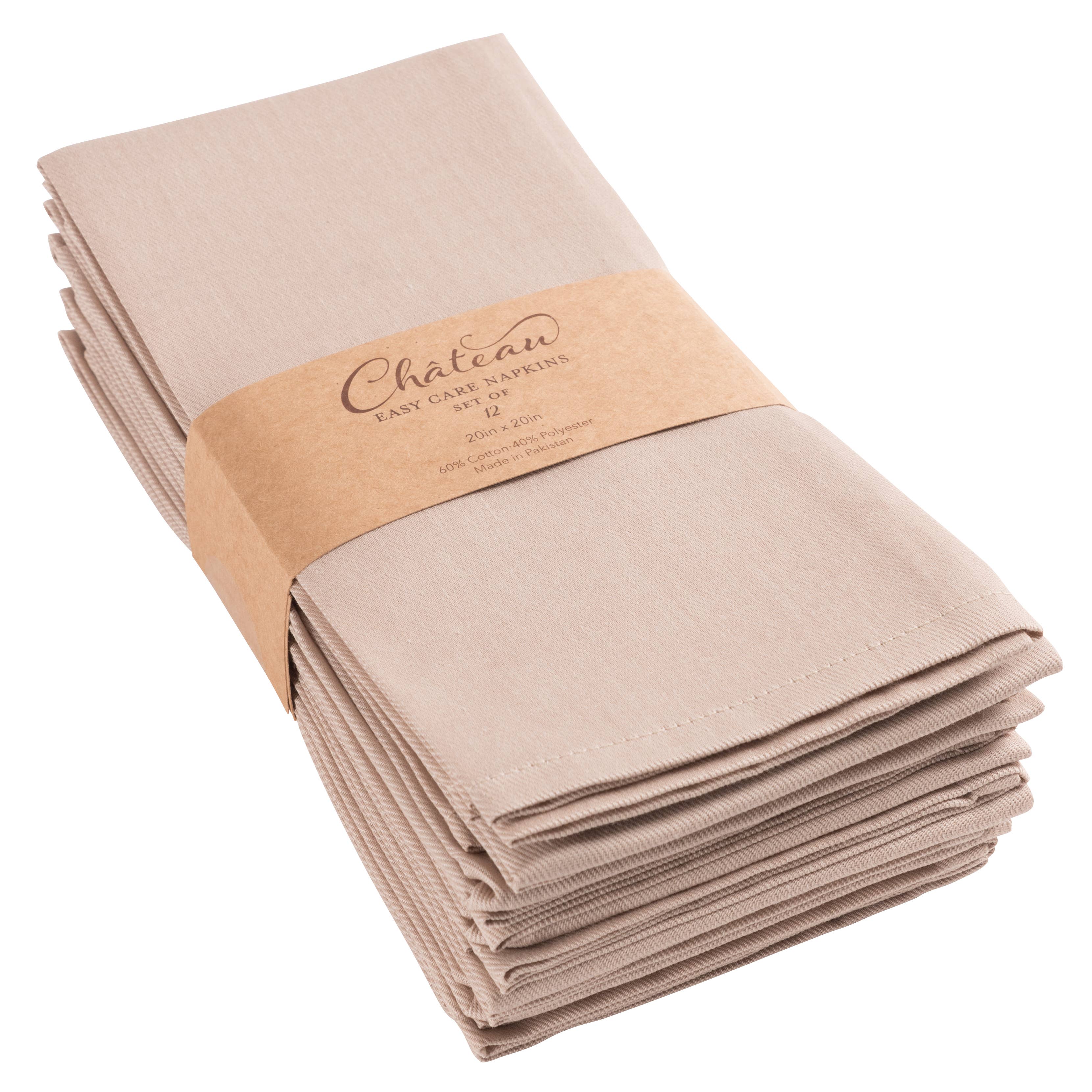 Large Solid Dinner Napkins
