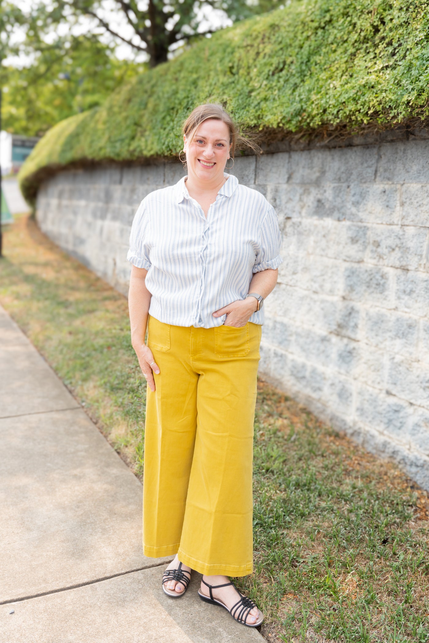 The Benning Top in Skyway Stripe