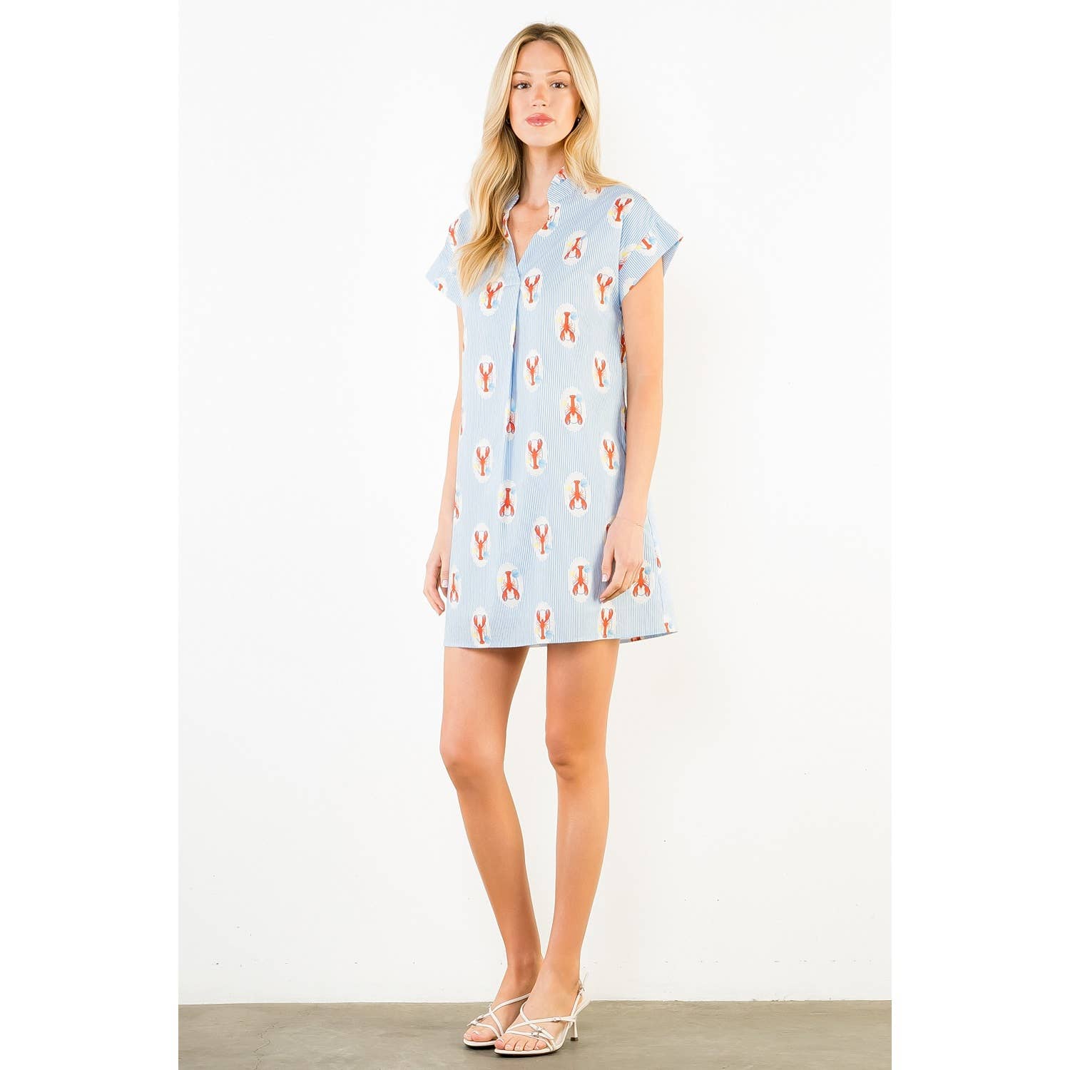 Lobster Print Mini Dress