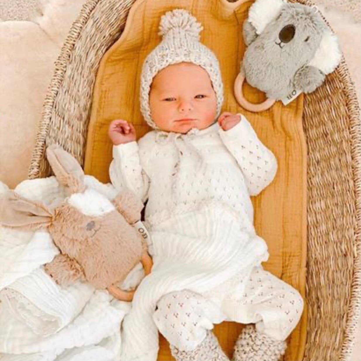 Lee Lamb Soft Rattle Toy 6.8"/17cm