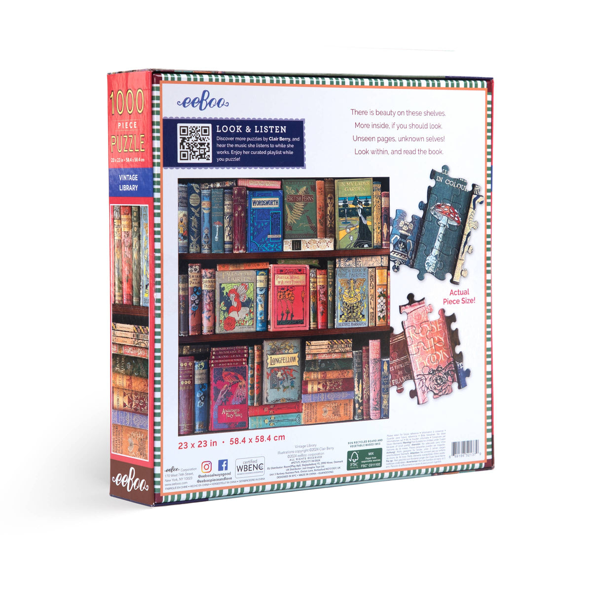 Vintage Library 1000 Piece Puzzle