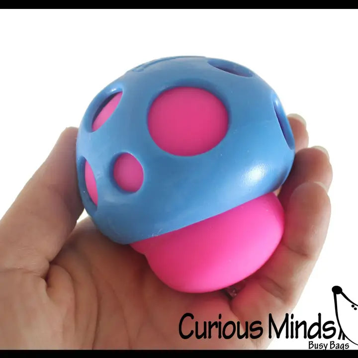 1 Mushroom Nee Doh Soft Squeeze Stress Ball