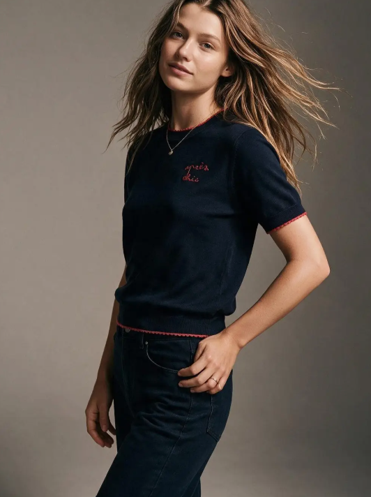 Après Chic Short Sleeve Sweater