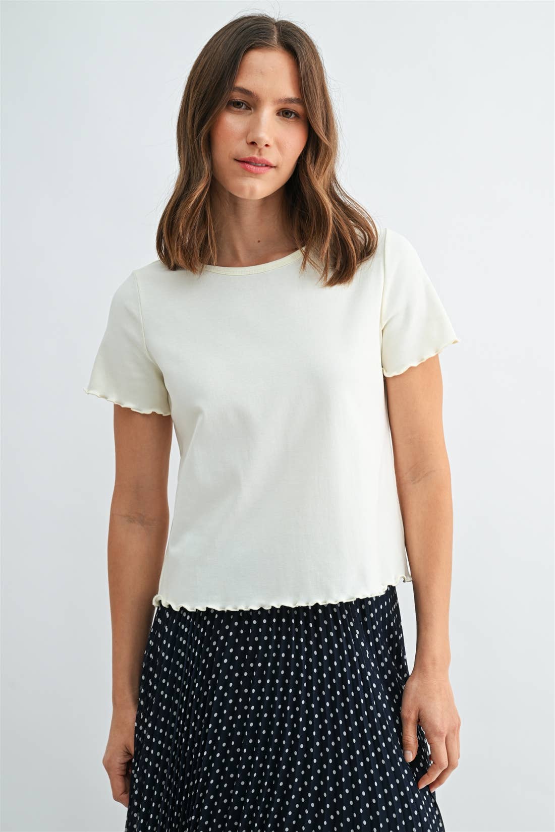 Ivory Merrow Hem Tee