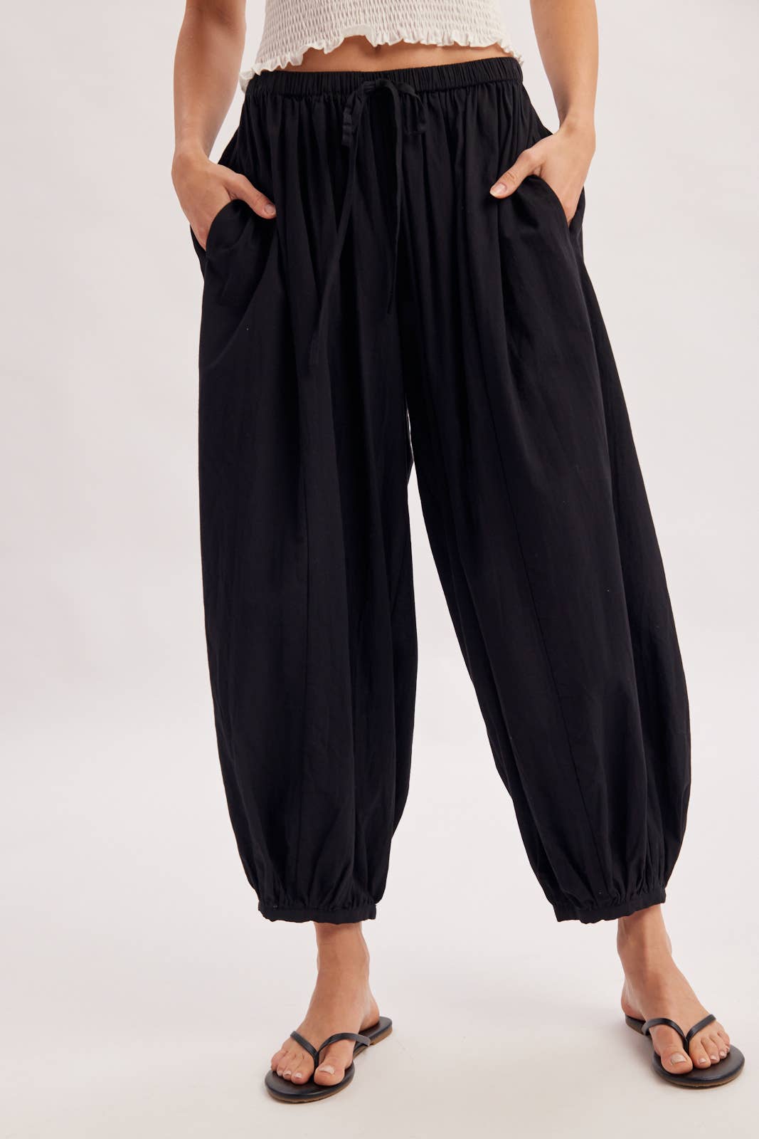 Boho Drawstring Balloon Pants