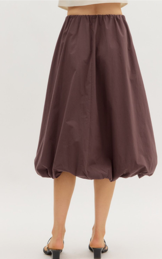 Rhiannon Bubble Hem Midi Skirt