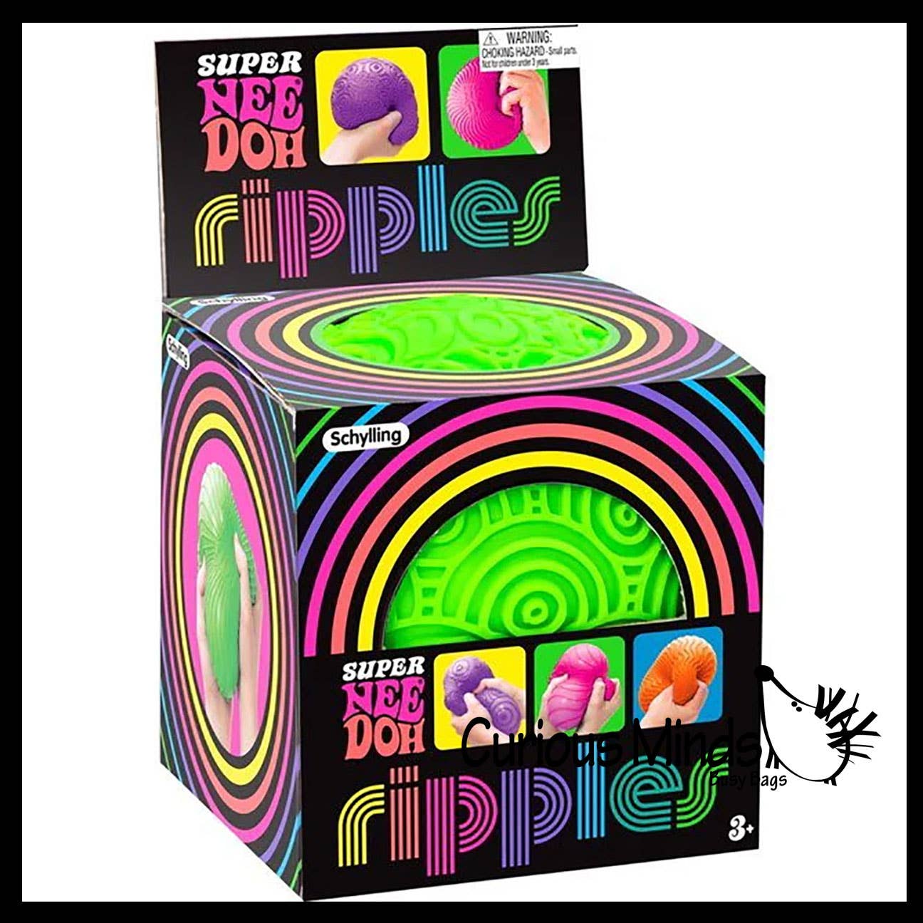 1 NeeDoh Jumbo Ripples Stress Ball Textured Squishy
