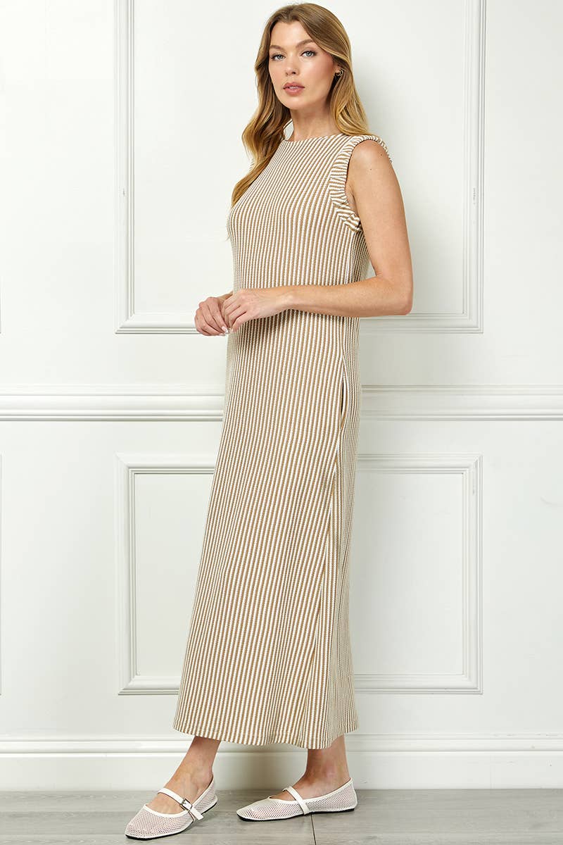 The Classic Stripe Maxi Dress