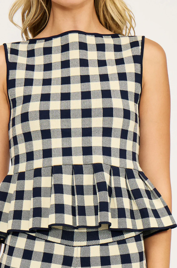 Clara Knit Peplum Top