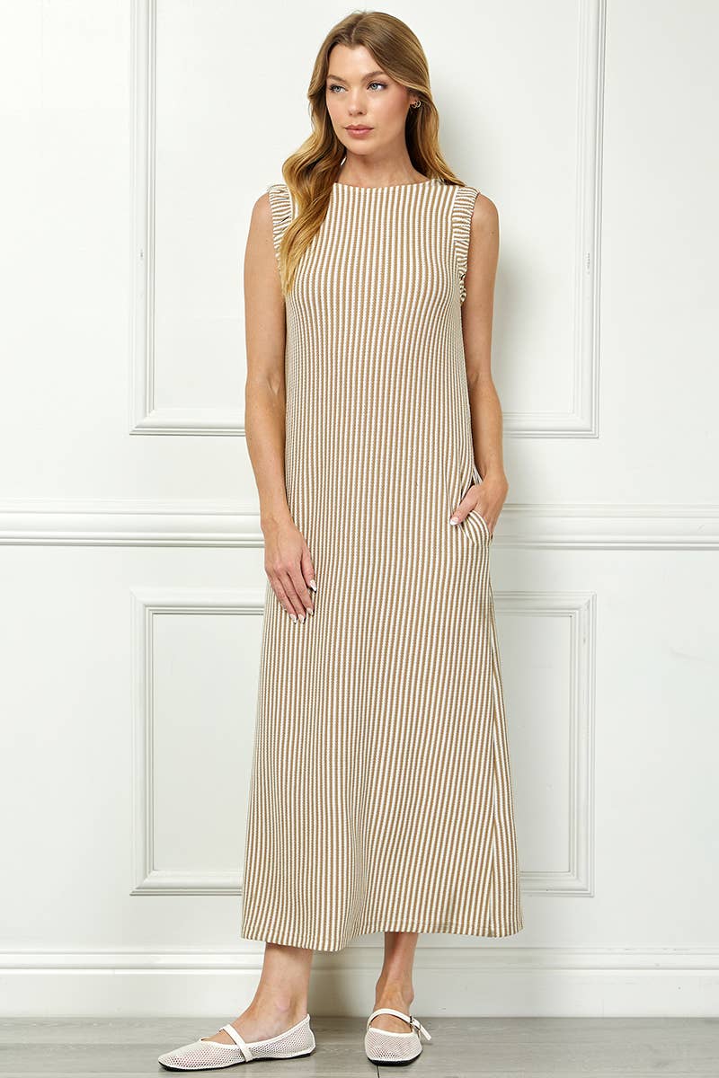 The Classic Stripe Maxi Dress