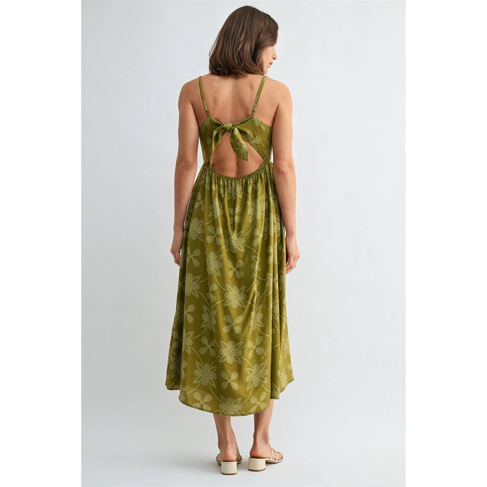 The Olive Grove Midi Dress