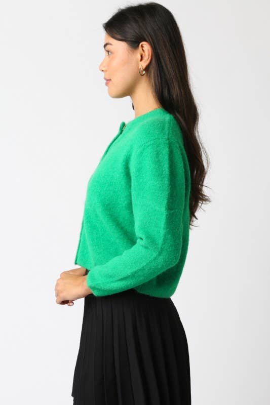 The Lucy Button Knit Top