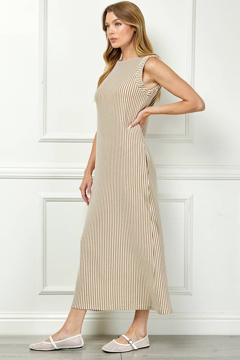 The Classic Stripe Maxi Dress