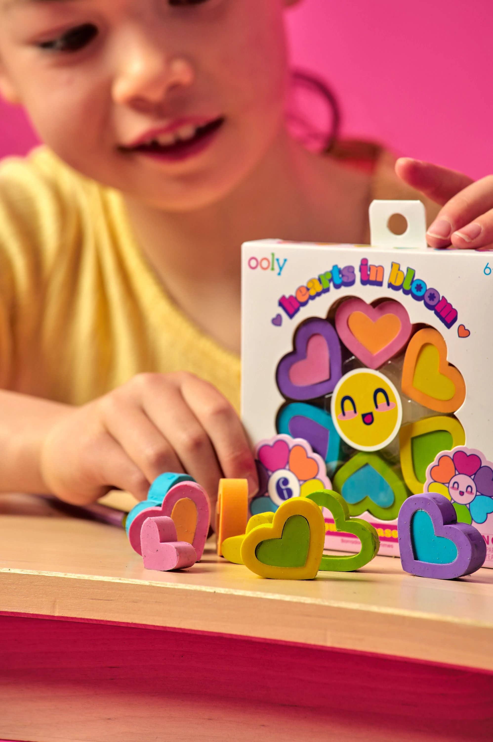 Hearts In Bloom: Erasers (Set of 6)