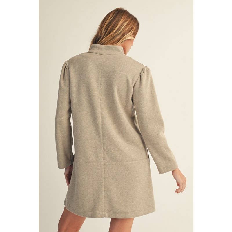 The Sutton Split-Neck Dress