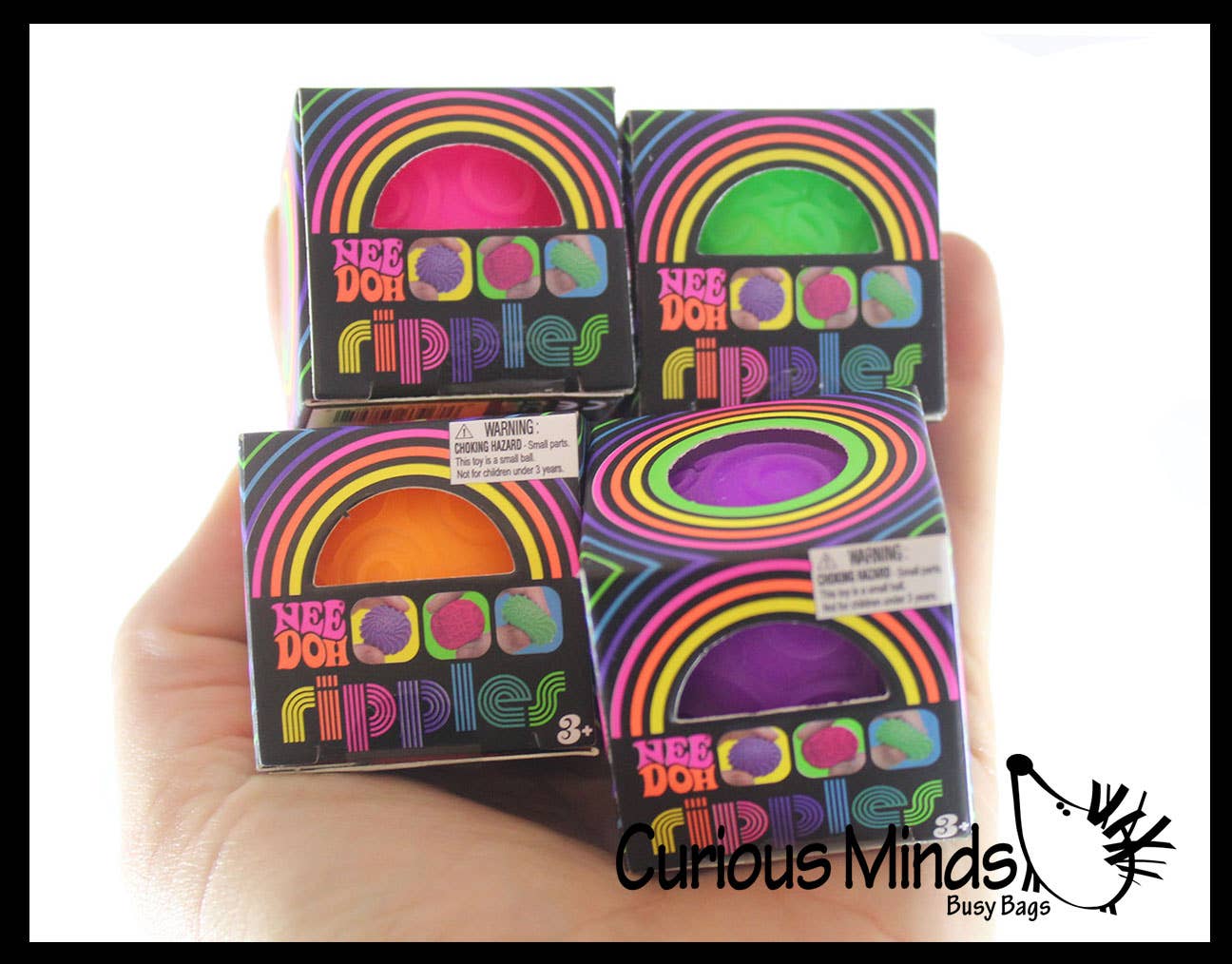 1 NeeDoh Assorted Teenie Tiny Nee-Doh Soft Doh Filled Stretc