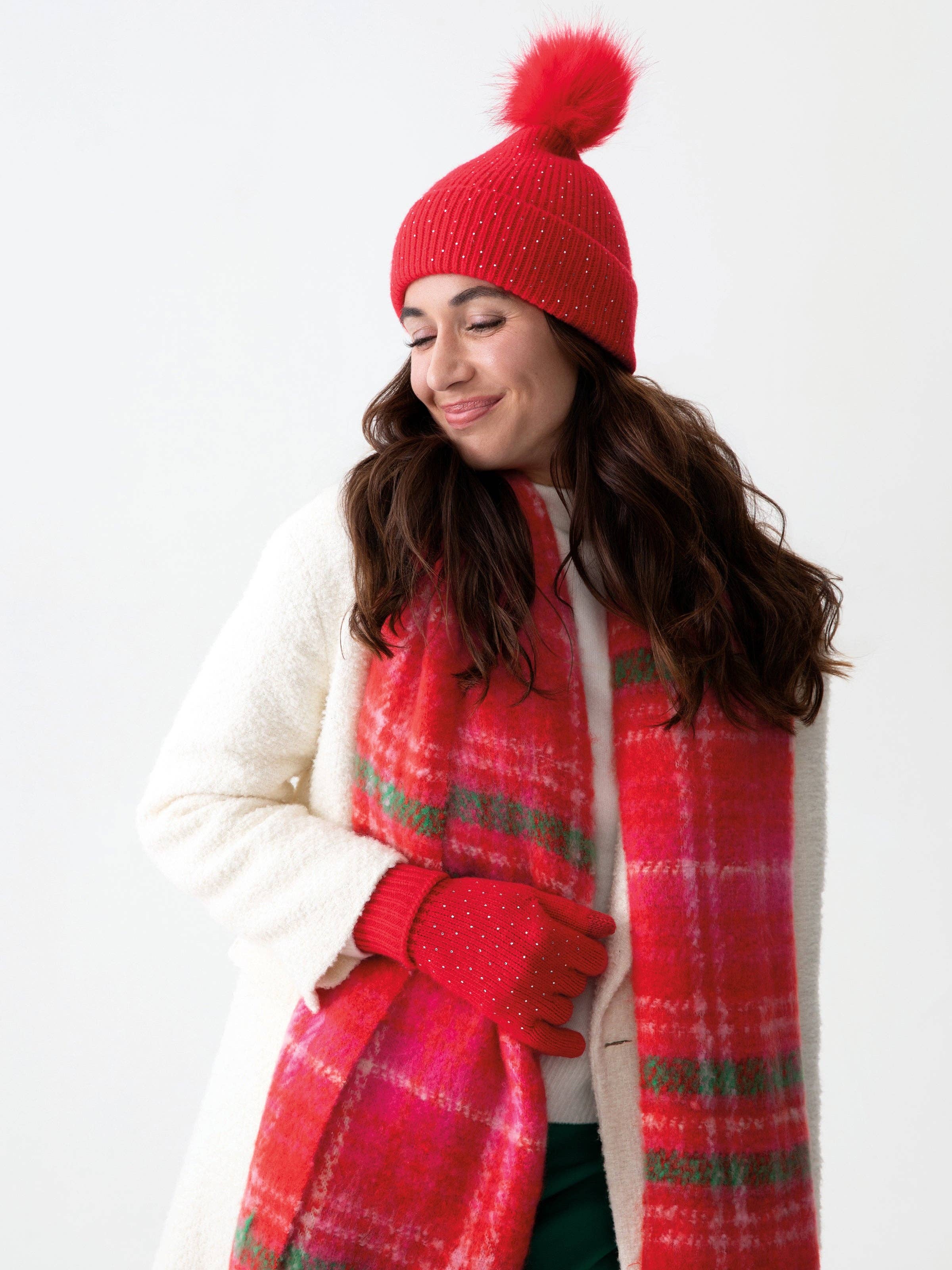 NATALIA BEANIE: RED