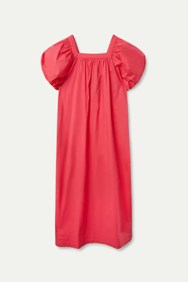 Fuschia poplin dress