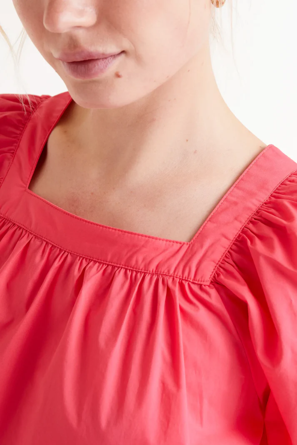 Fuschia poplin dress