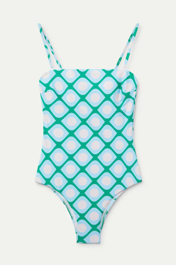Geometric Print Swimsuit