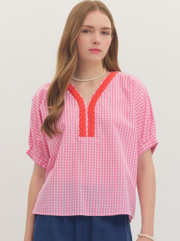 Rosie Gingham Top