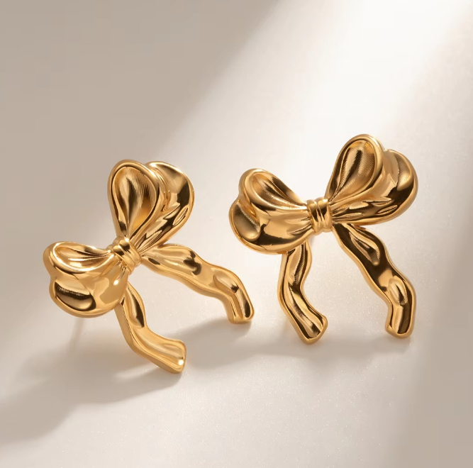 Ribbon Bow Earrings