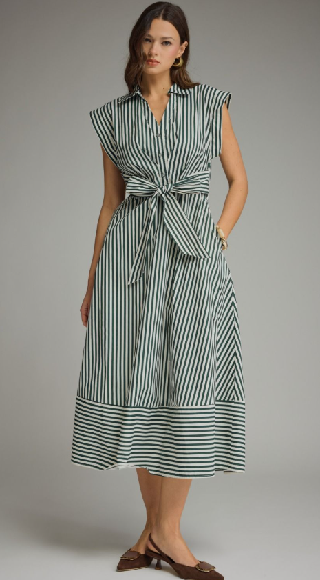 Sabrina Cap Sleeve Midi Dress