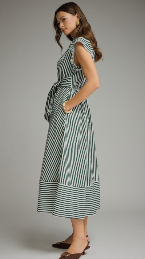 Sabrina Cap Sleeve Midi Dress