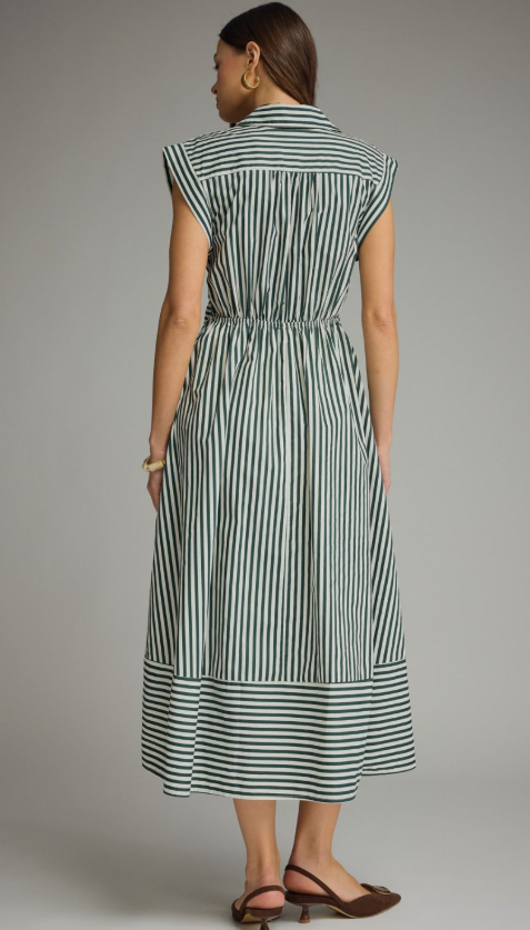 Sabrina Cap Sleeve Midi Dress