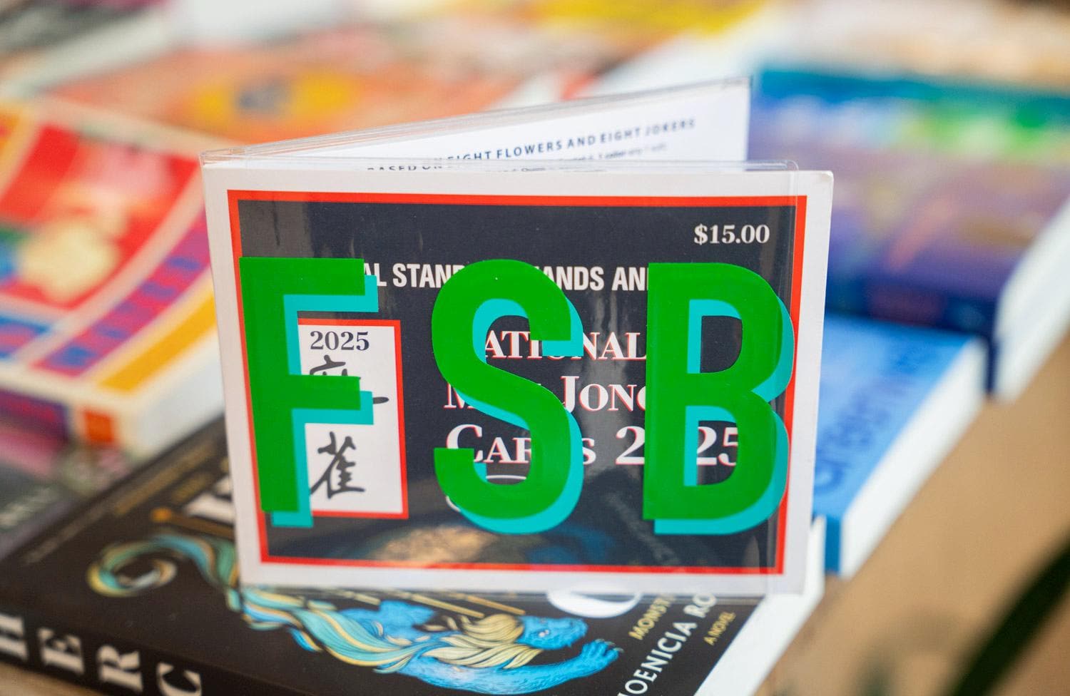 Personalized Initials Mahjong Card Sleeve | Large Card