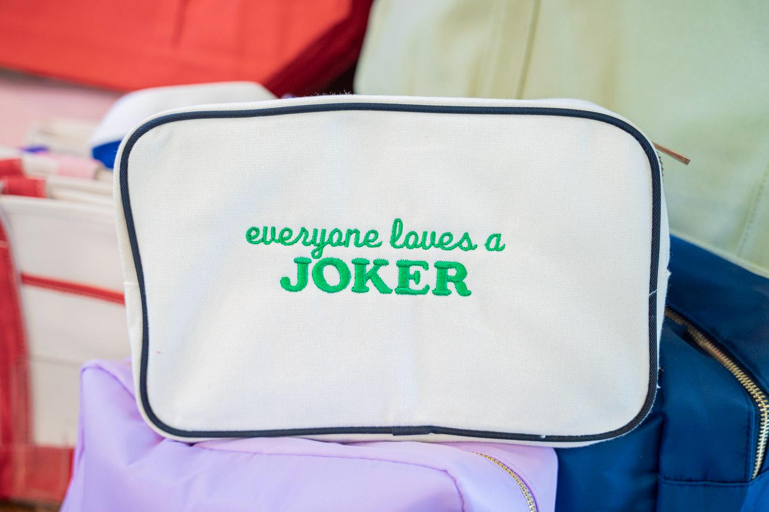 Embroidered Mahjong Tile Bag