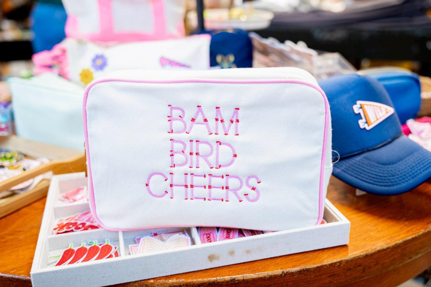 Embroidered Mahjong Tile Bag