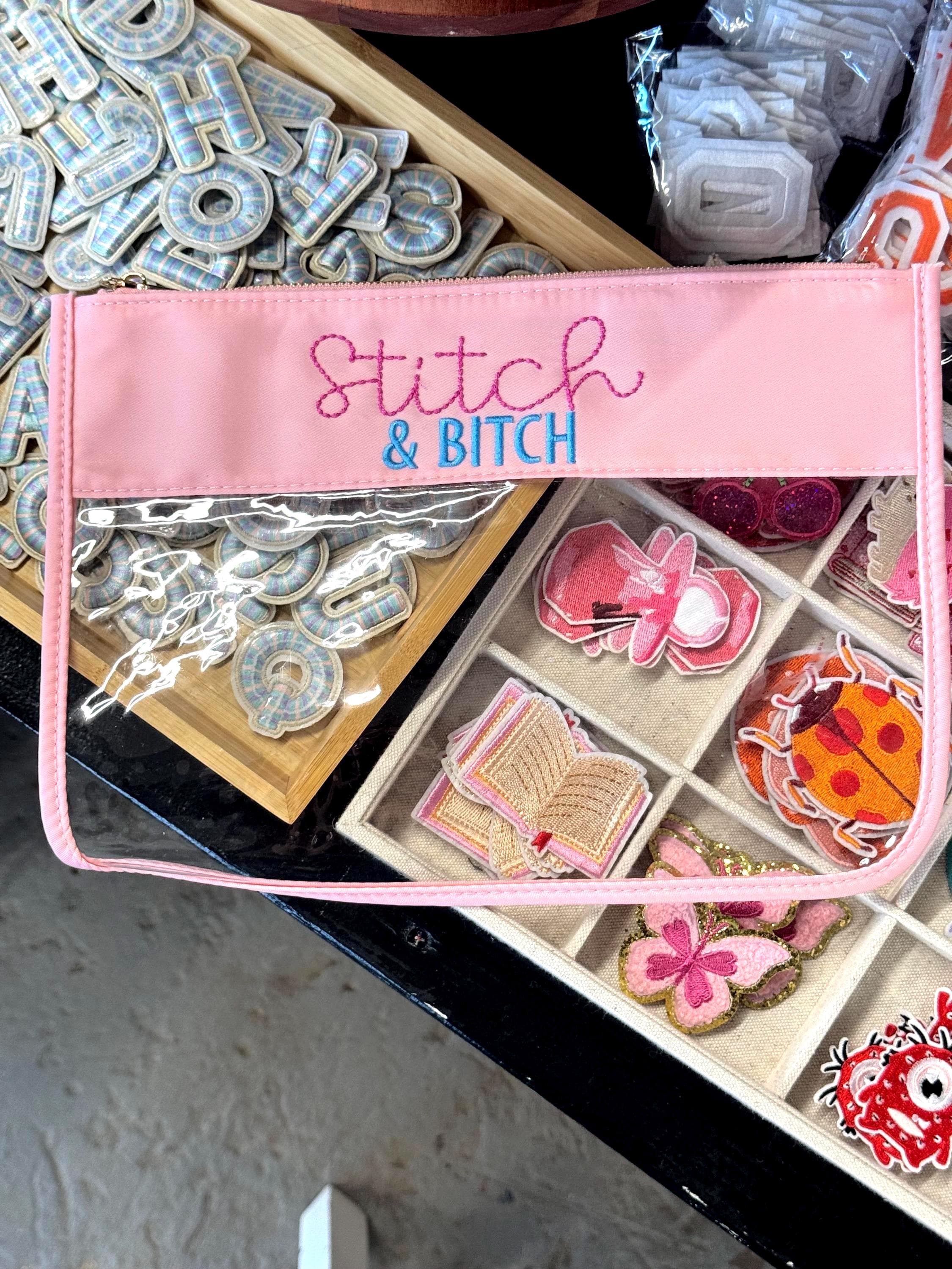 Stitch & Bitch Needlepoint Storage Bag